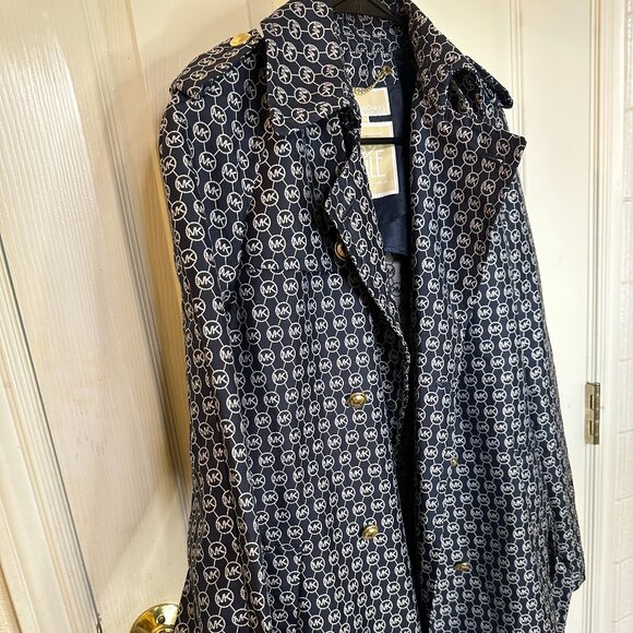 Michael Kors Diamond logo Jacquard Trench Coat